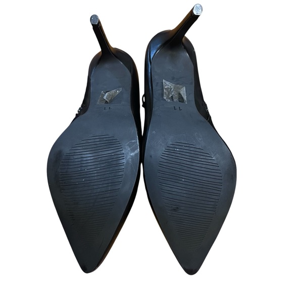 AZALEA WANG Stretchy Thigh High Black Whimsigoth Stiletto Boot SIZE 11 - Picture 11 of 14